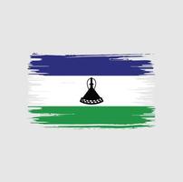 Lesotho vlag borstel ontwerp. nationale vlag vector