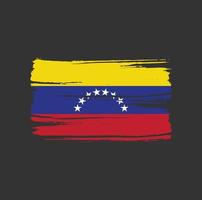 vlagborstel van venezuela. nationale vlag vector