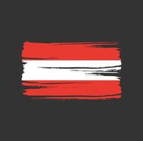 oostenrijkse vlag borstel. nationale vlag vector