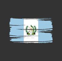 vlagborstel van Guatemala. nationale vlag vector