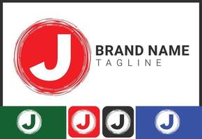 creatieve j letter logo en pictogram ontwerpsjabloon vector