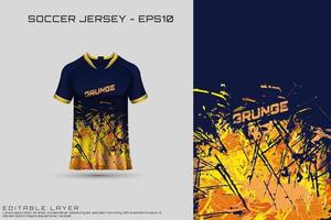 sport jersey en t-shirt sjabloon sport jersey ontwerp vector mockup.