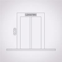 lift pictogram symbool teken vector