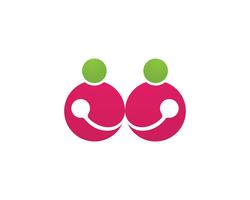 Adoptie zwangerschap zorg Logo sjabloon vector iconen