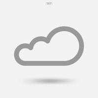 wolken icoon. cloudopslag teken en symbool. vector. vector