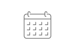 kalender pictogram lijn vector