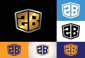 beginletter zb logo ontwerp vector. grafisch alfabetsymbool voor bedrijfsidentiteit vector