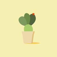 cactus, woestijnplant plat pictogram, vectorteken, cactus kleurrijk pictogram. symbool, logo afbeelding. platte stijl ontwerp vector