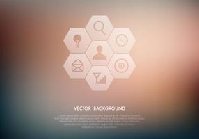 Transparent Icons on Blurred Background Vector Set