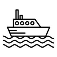 veerboot lijn icoon vector