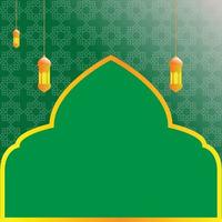 achtergrond islamitisch ramadhan groen vector