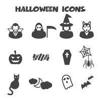 halloween pictogrammen symbool vector