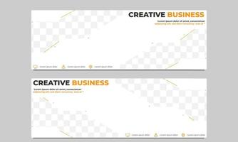 sjabloon voor creatieve zakelijke horizontale banner vector