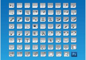 Gratis pictogrammen voor Photoshop Tools vector