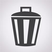 Bin Icon symbool teken vector