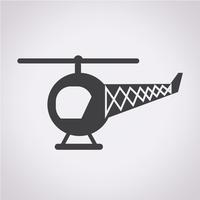 Helikopter pictogram symbool teken vector