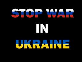 stop oorlog in oekraïne vector