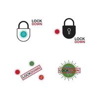 lockdown illustratie vector