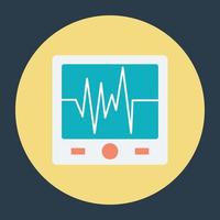 ecg-machineconcepten vector