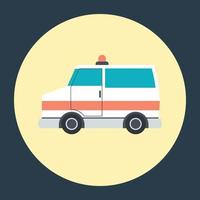 trendy ambulance concepten vector