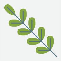 eenvoud bloemenblad tekening plat ontwerp. vector