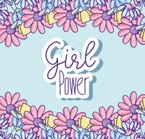 Girl power leuke cartoons vector