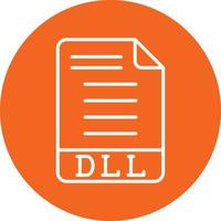 dll-pictogramstijl vector