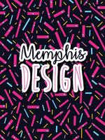 Memphis kleurrijke achtergrondontwerp vector