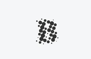 b gestippelde alfabet letter pictogram logo ontwerp. creatieve sjabloon voor bedrijven met punt vector