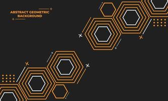 abstracte zeshoekige geometrische achtergrond vector