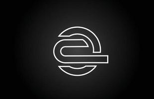 lijn q zwart-wit alfabet letter logo pictogram ontwerp. creatieve sjabloon voor bedrijf en bedrijf vector