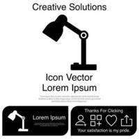 tafellamp pictogram vector eps 10