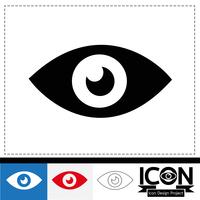 oog pictogram symbool teken vector