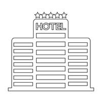 Vijf sterren Hotel pictogram vector