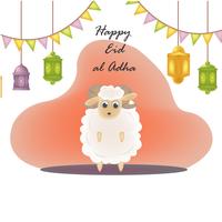 eid mubarak karakter illustratie vector