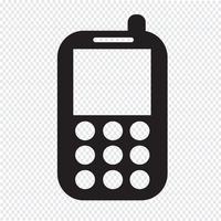 Mobiele telefoonpictogram vector