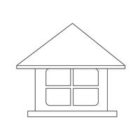 Onroerend goed huis pictogram vector