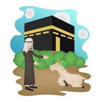 eid mubarak karakter illustratie vector