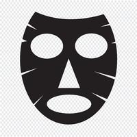 Gezichtsmasker pictogram vector