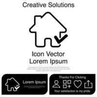 huis pictogram vector eps 10