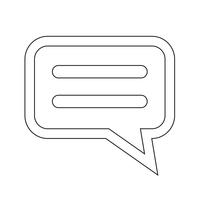 praat bubbel-chat-pictogram vector