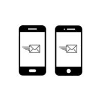 smartphone icoon. mobiel pictogram plat ontwerp. vector