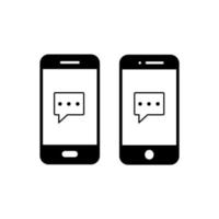 smartphone icoon. mobiel pictogram plat ontwerp. vector