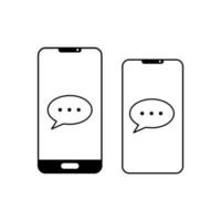 smartphone icoon. mobiel pictogram plat ontwerp. vector
