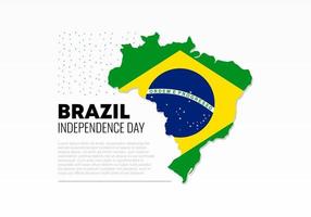 braziliaanse onafhankelijkheidsdag voor nationale viering op 7 september. vector