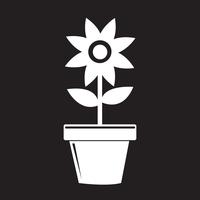 Bloempot pictogram vector