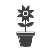 Bloempot pictogram vector