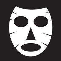 Gezichtsmasker pictogram vector