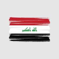 irak vlag borstel vector