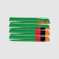 zambia vlag borstel vector